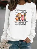 Round neck fleece hoodie